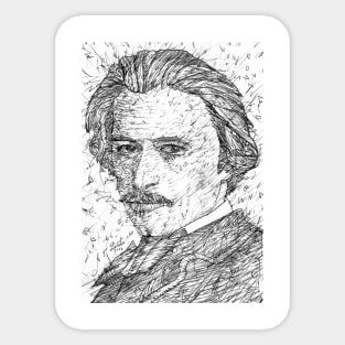 HUGO WOLF pencil portrait .1 Sticker